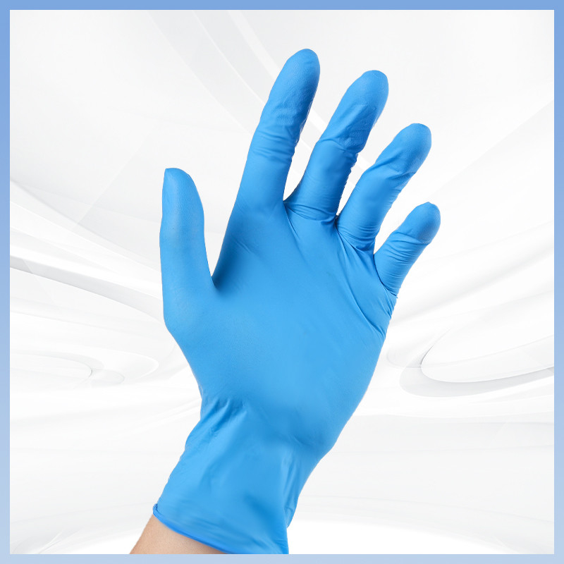 Guanti in nitrile all' ingrosso personalizzati 9 pollici spessore del guanto nitrile usa e getta per la protezione delle mani