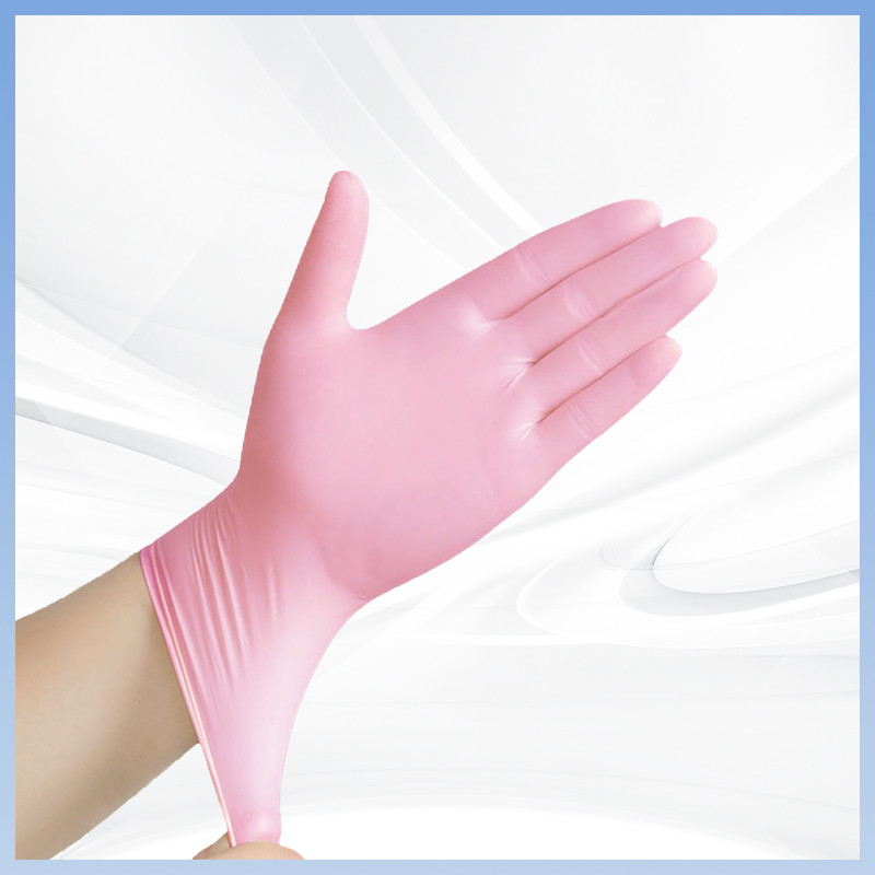 Protezione ambientale Guanti monouso in PVC per guanti in PVC rosa confortevoli e per l'automobile